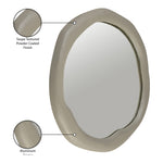 Armada Aluminum Mirror in Taupe