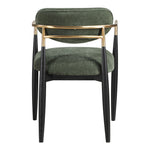 Riccio Performance Fabric Upholstered Dining Arm Chair in Olive
