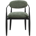 Riccio Performance Fabric Upholstered Dining Arm Chair in Olive