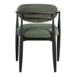Riccio Performance Fabric Upholstered Dining Arm Chair in Olive
