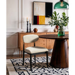 Riccio Performance Fabric Upholstered Dining Side Chair in Beige