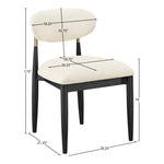 Riccio Performance Fabric Upholstered Dining Side Chair in Beige