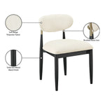 Riccio Performance Fabric Upholstered Dining Side Chair in Beige