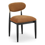 Riccio Performance Fabric Upholstered Dining Side Chair in Cognac