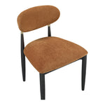 Riccio Performance Fabric Upholstered Dining Side Chair in Cognac