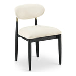 Riccio Performance Fabric Upholstered Dining Side Chair in Cream