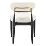 Riccio Performance Fabric Upholstered Dining Side Chair in Cream