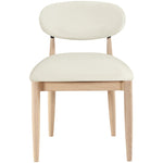 Riccio Performance Fabric Upholstered Dining Side Chair in Cream