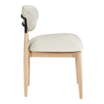 Riccio Performance Fabric Upholstered Dining Side Chair in Cream