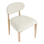 Riccio Performance Fabric Upholstered Dining Side Chair in Cream