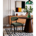 Riccio Performance Fabric Upholstered Dining Side Chair in Olive