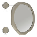 Armada Aluminum Mirror in Taupe