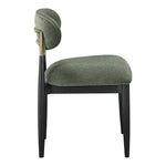 Riccio Performance Fabric Upholstered Dining Side Chair in Olive