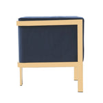 Paramount Velvet Lounge Chair in Royal Blue
