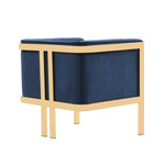 Paramount Velvet Lounge Chair in Royal Blue