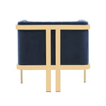 Paramount Velvet Lounge Chair in Royal Blue