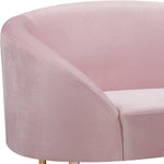 Ritz Velvet Upholstered Chair in Pink