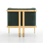 Paramount Velvet Lounge Chair in Forest Green