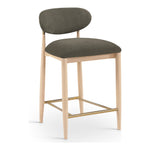 Riccio Performance Fabric Upholstered Stool in Brown