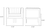 Paramount Velvet Lounge Chair in Warm Gray