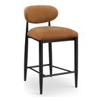Riccio Performance Fabric Upholstered Stool in Cognac
