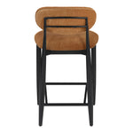 Riccio Performance Fabric Upholstered Stool in Cognac