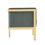 Paramount Velvet Lounge Chair in Warm Gray