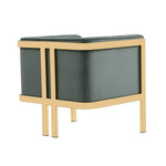 Paramount Velvet Lounge Chair in Warm Gray