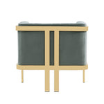Paramount Velvet Lounge Chair in Warm Gray