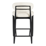 Riccio Performance Fabric Upholstered Stool in Cream