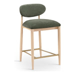Riccio Performance Fabric Upholstered Stool in Olive