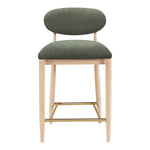 Riccio Performance Fabric Upholstered Stool in Olive