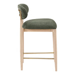 Riccio Performance Fabric Upholstered Stool in Olive