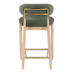 Riccio Performance Fabric Upholstered Stool in Olive