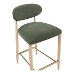 Riccio Performance Fabric Upholstered Stool in Olive