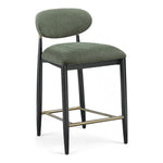 Riccio Performance Fabric Upholstered Stool in Olive
