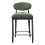Riccio Performance Fabric Upholstered Stool in Olive