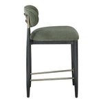 Riccio Performance Fabric Upholstered Stool in Olive