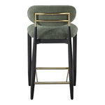 Riccio Performance Fabric Upholstered Stool in Olive