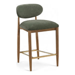 Riccio Performance Fabric Upholstered Stool in Olive