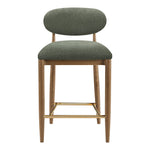 Riccio Performance Fabric Upholstered Stool in Olive