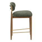 Riccio Performance Fabric Upholstered Stool in Olive