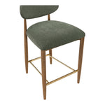 Riccio Performance Fabric Upholstered Stool in Olive