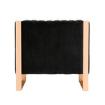 Trillium Velvet Lounge Chair in Black