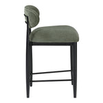 Riccio Performance Fabric Upholstered Stool in Olive