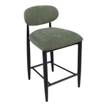 Riccio Performance Fabric Upholstered Stool in Olive