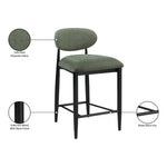 Riccio Performance Fabric Upholstered Stool in Olive