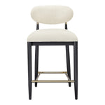 Riccio Performance Fabric Upholstered Stool in Beige