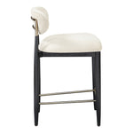 Riccio Performance Fabric Upholstered Stool in Beige