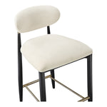 Riccio Performance Fabric Upholstered Stool in Beige